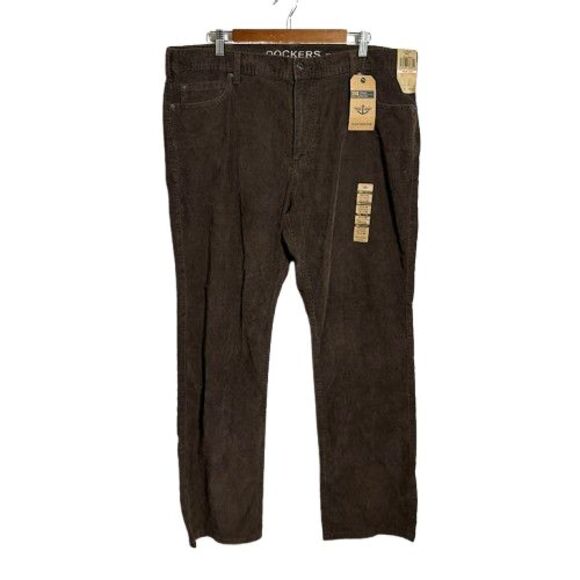 NEW Dockers Men 40 x 32 Brown Corduroy Pants - Picture 1 of 8
